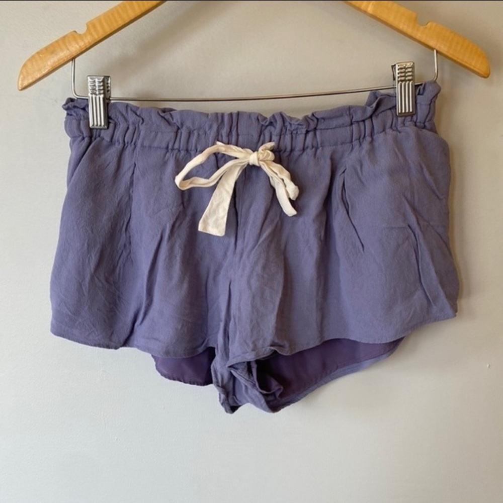 Aritzia Wilfred Lavender Purple Lightweight Elastic Waist Pull-On Shorts  XXS - Picture 2 of 7